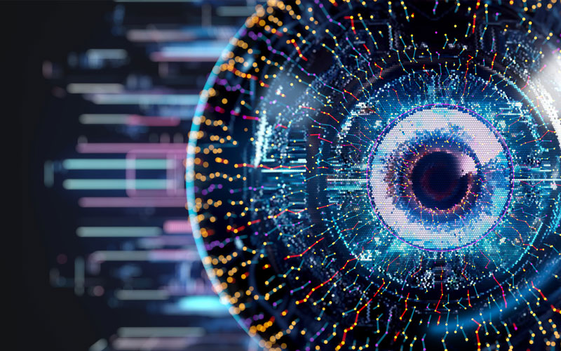 computer vision eye abstract concept