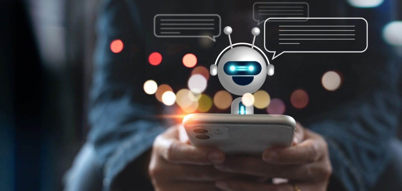 digital chatbot ai robot application conversation assistant ai artificial intelligence concept woman using mobile smart phone chatting with digital chatbot customer service stockpack gettyimages scaled